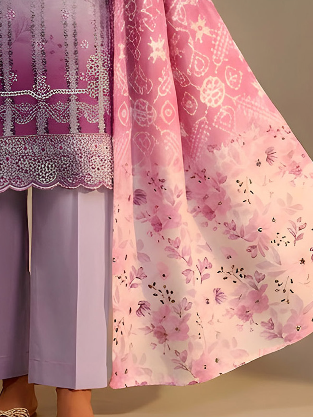 Jannat - Digital Embroidered Lawn - 3PC Suit - D-05