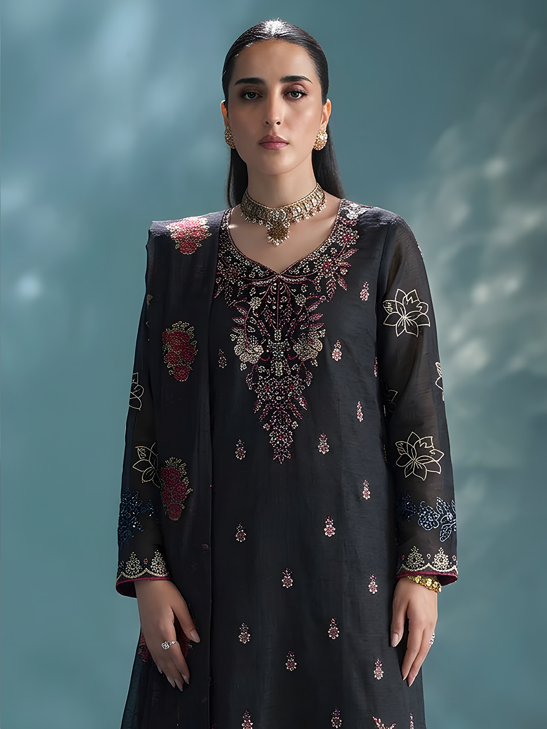 Komal Doria Embroidered Lawn Collection – Full 5-Piece Premium Box