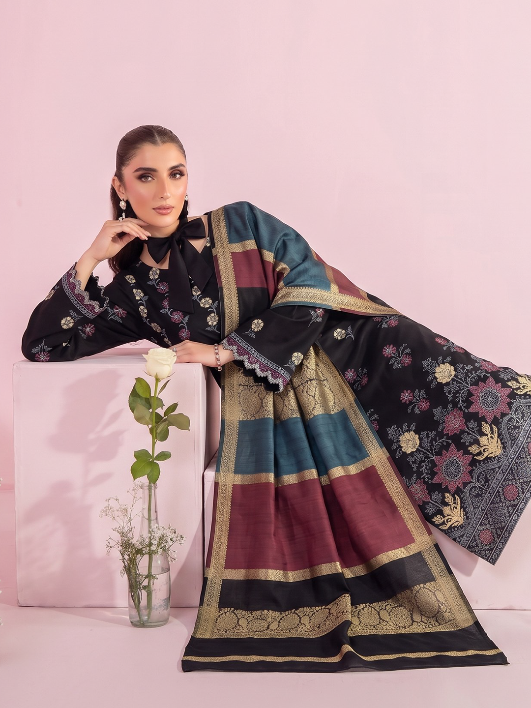 Rangeli - Premium Embroidered Lawn - 3PC Suit - D-03