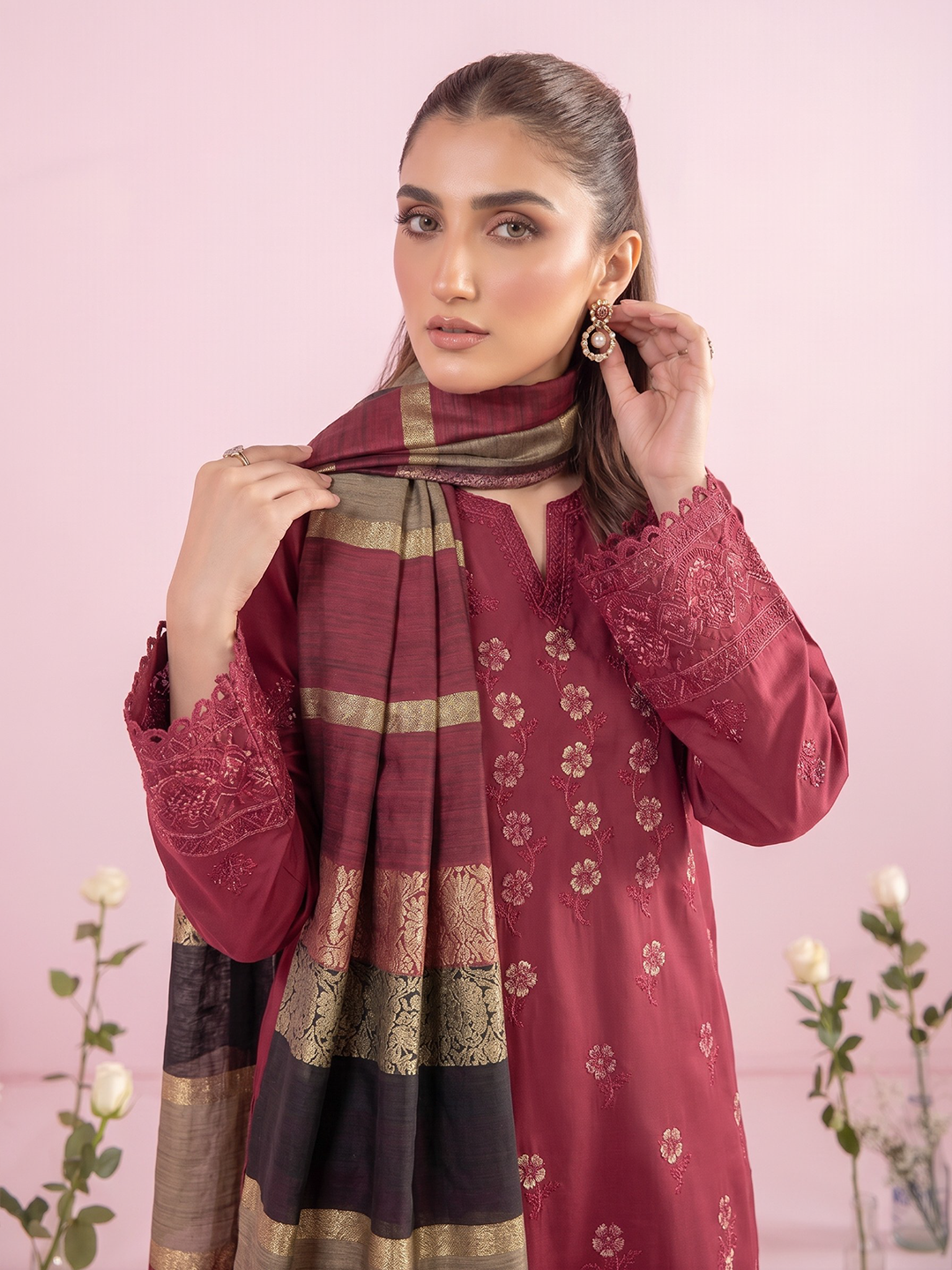 Rangeli - Premium Embroidered Lawn - 3PC Suit - D-04