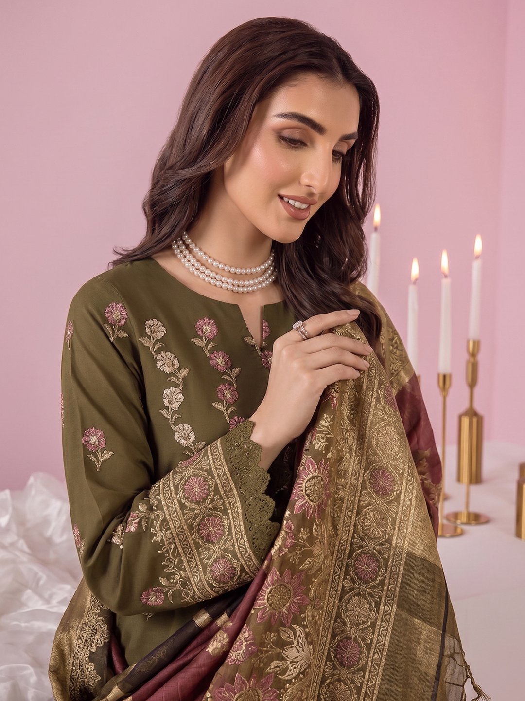 Rangeli - Premium Embroidered Lawn - 3PC Suit - D-02