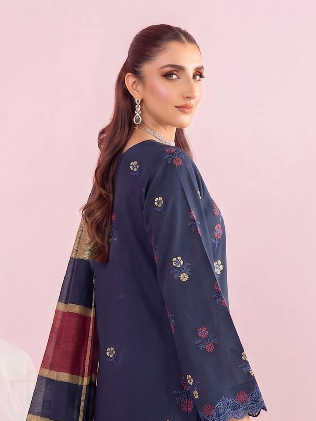 Rangeli - Premium Embroidered Lawn - 3PC Suit - D-01