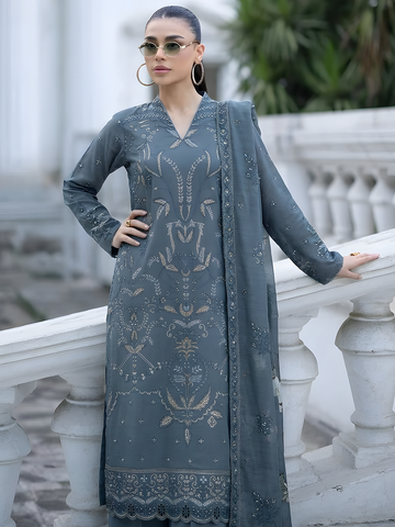 Shahpara - Doria Embroidered Lawn - 3PC Suit - D-02