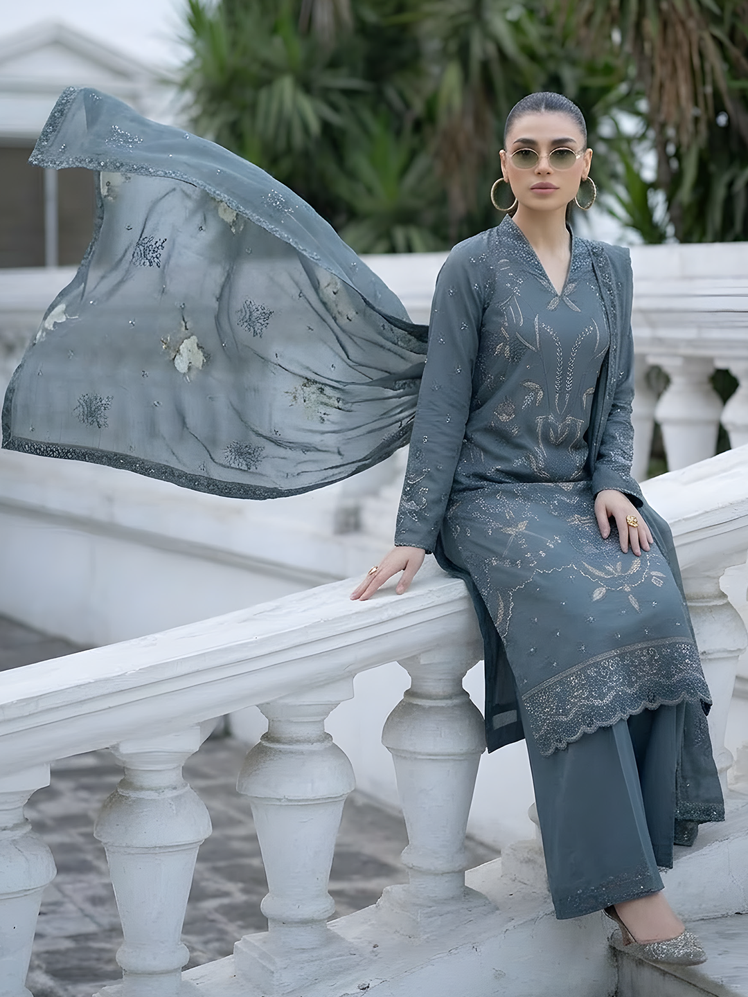 Shahpara - Doria Embroidered Lawn - 3PC Suit - D-02