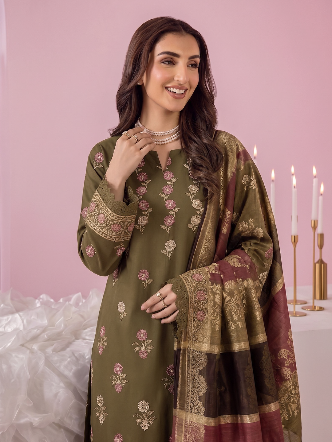 Rangeli - Premium Embroidered Lawn - 3PC Suit - D-02