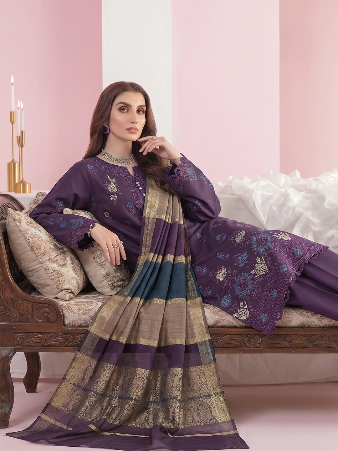 Rangeli - Premium Embroidered Lawn - 3PC Suit - D-06