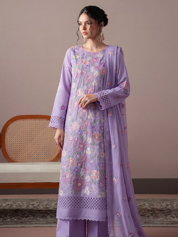 Bareeza's Style - Premium Embroidered Lawn - 3PC Suit - D-03