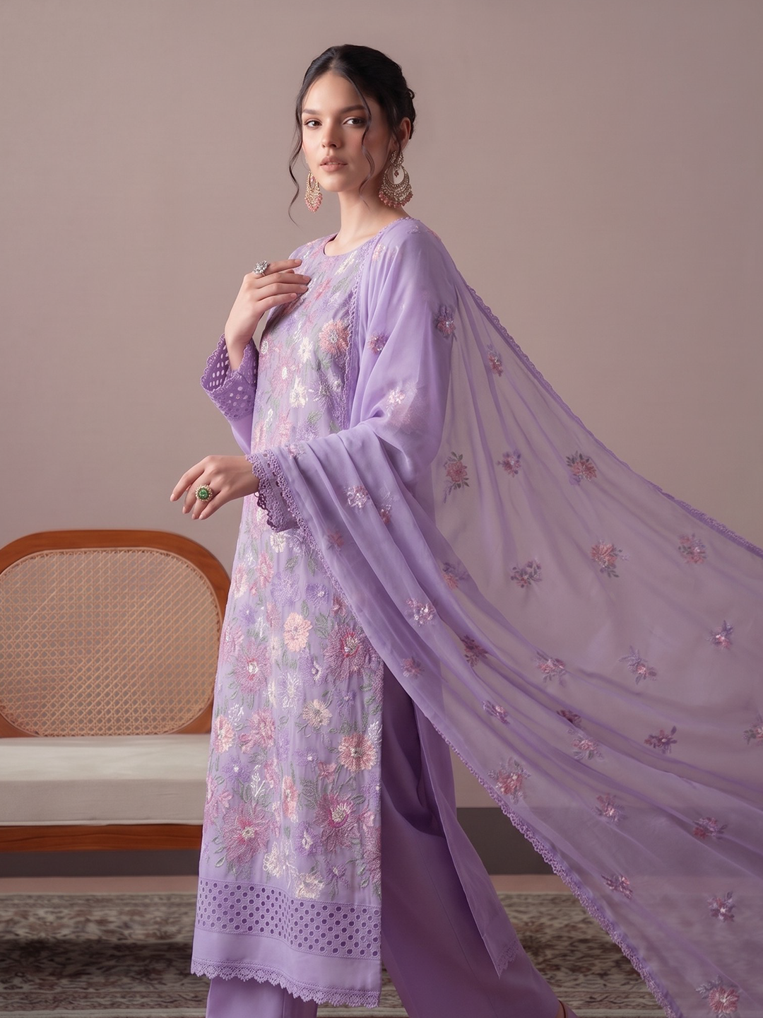 Bareeza's Style - Premium Embroidered Lawn - 3PC Suit - D-03