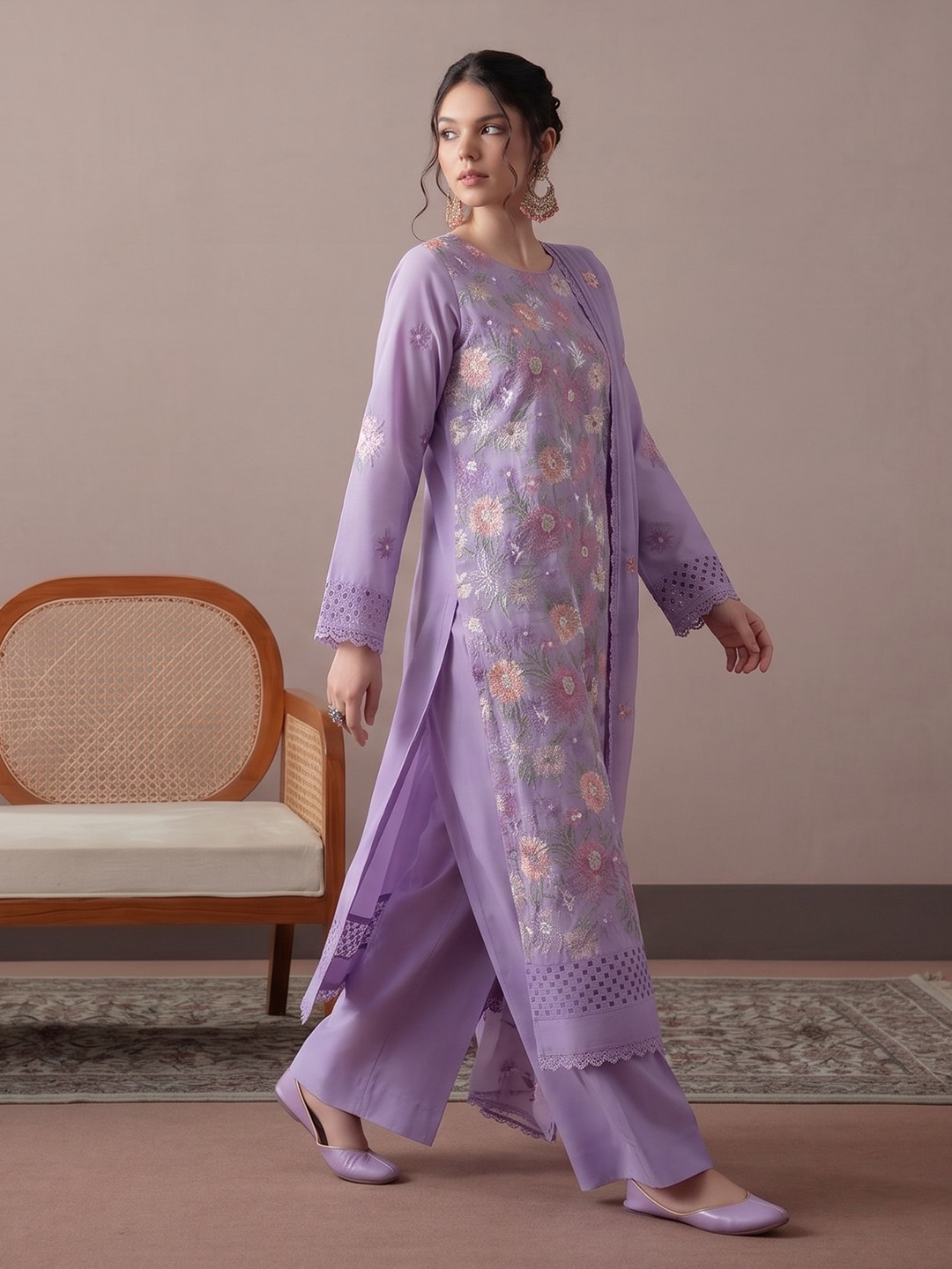 Bareeza's Style - Premium Embroidered Lawn - 3PC Suit - D-03