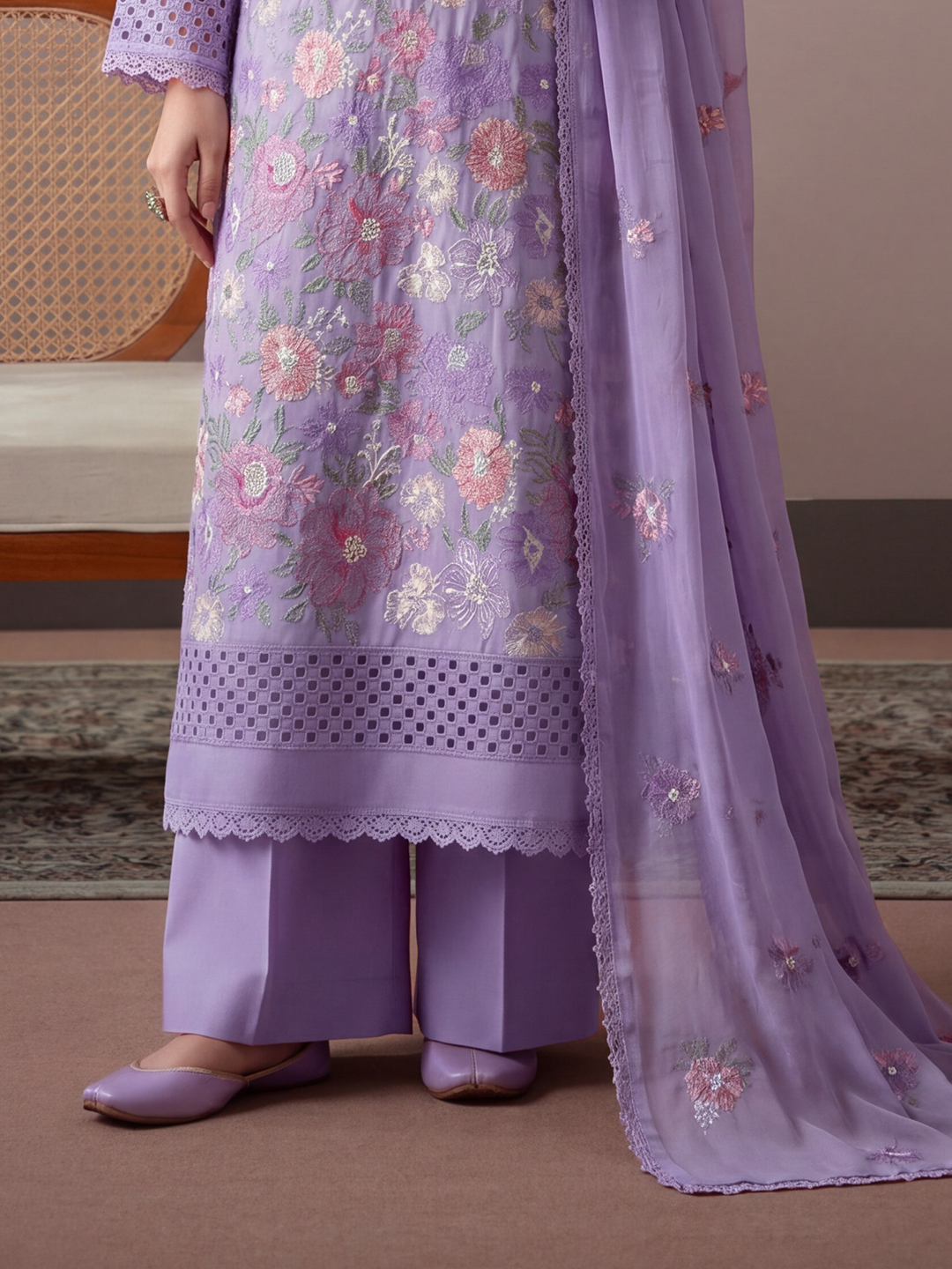 Bareeza's Style - Premium Embroidered Lawn - 3PC Suit - D-03