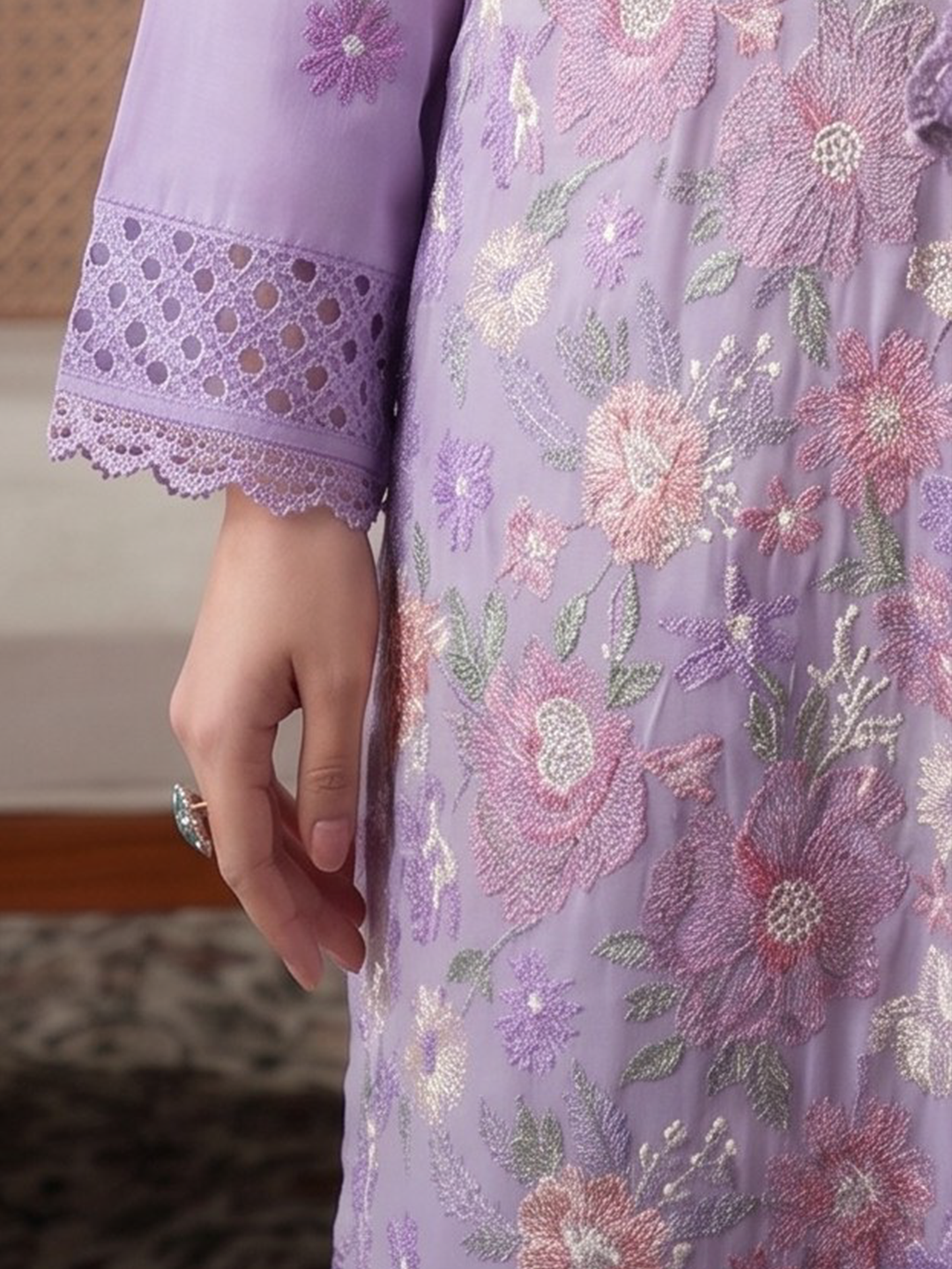 Bareeza's Style - Premium Embroidered Lawn - 3PC Suit - D-03