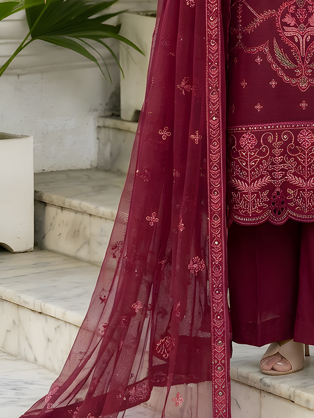 Shahpara - Doria Embroidered Lawn - 3PC Suit - D-03