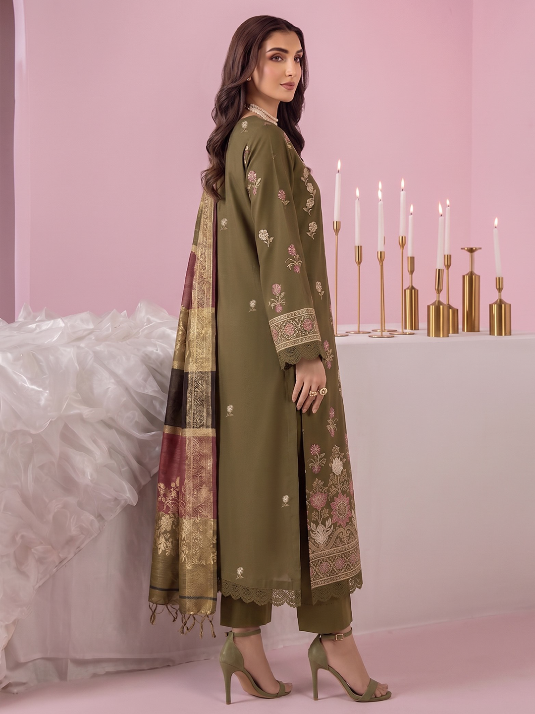Rangeli - Premium Embroidered Lawn - 3PC Suit - D-02