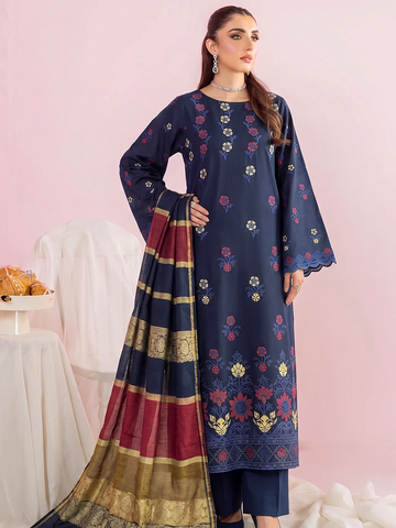 Rangeli - Premium Embroidered Lawn - 3PC Suit - D-01