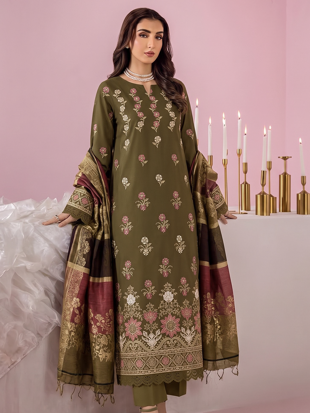 Rangeli - Premium Embroidered Lawn - 3PC Suit - D-02