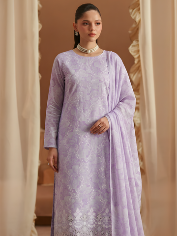 Seerat - Digital Printed Embroidered Lawn - 3PC Suit - D-05