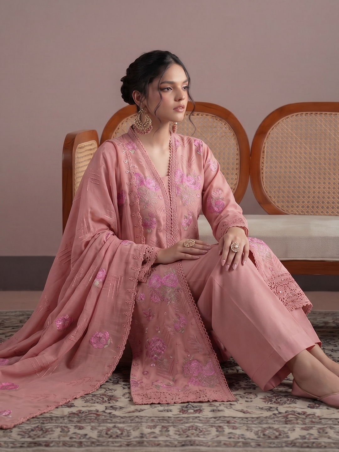 Bareeza's Style - Premium Embroidered Lawn - 3PC Suit - D-05