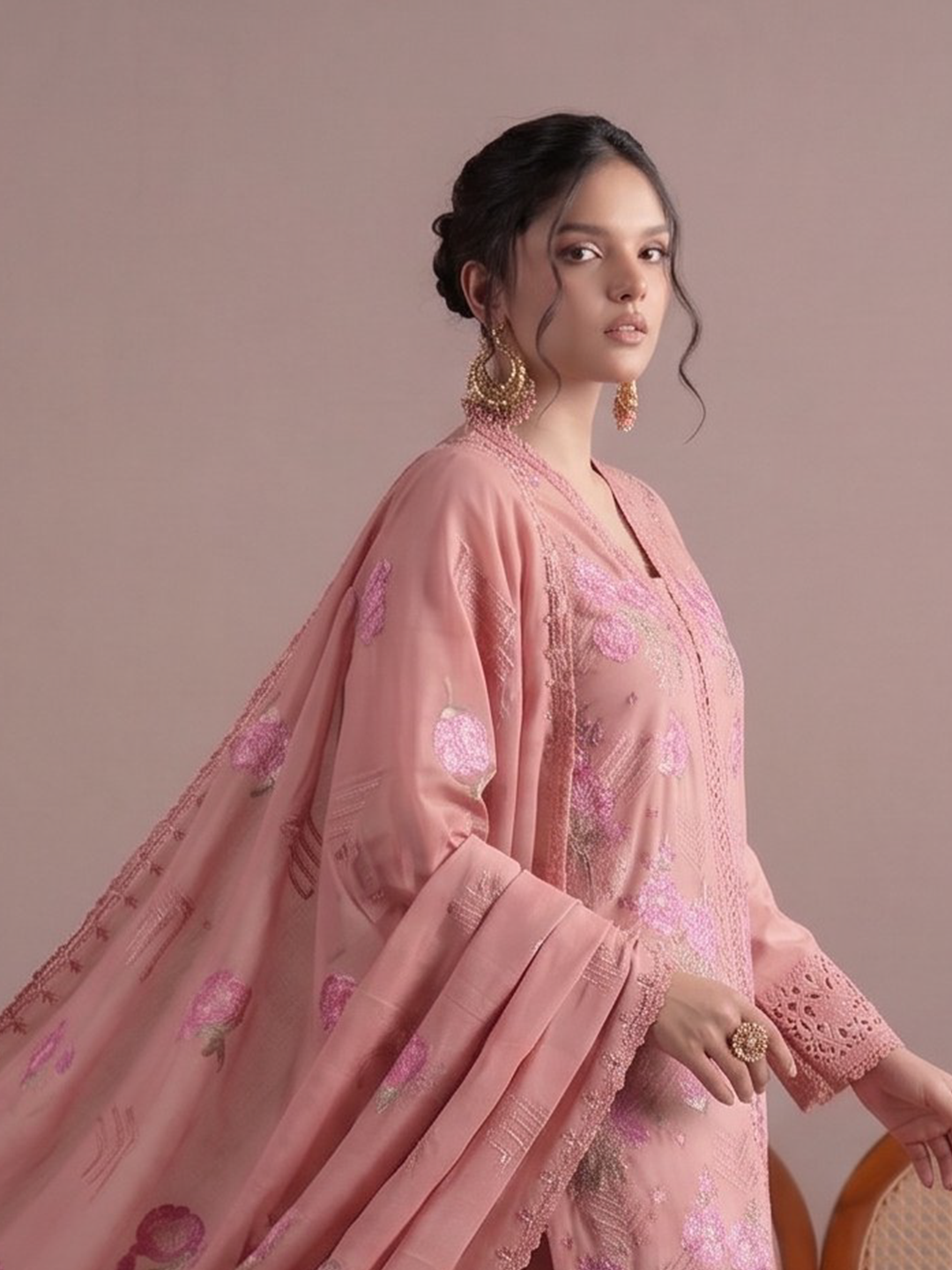Bareeza's Style - Premium Embroidered Lawn - 3PC Suit - D-05