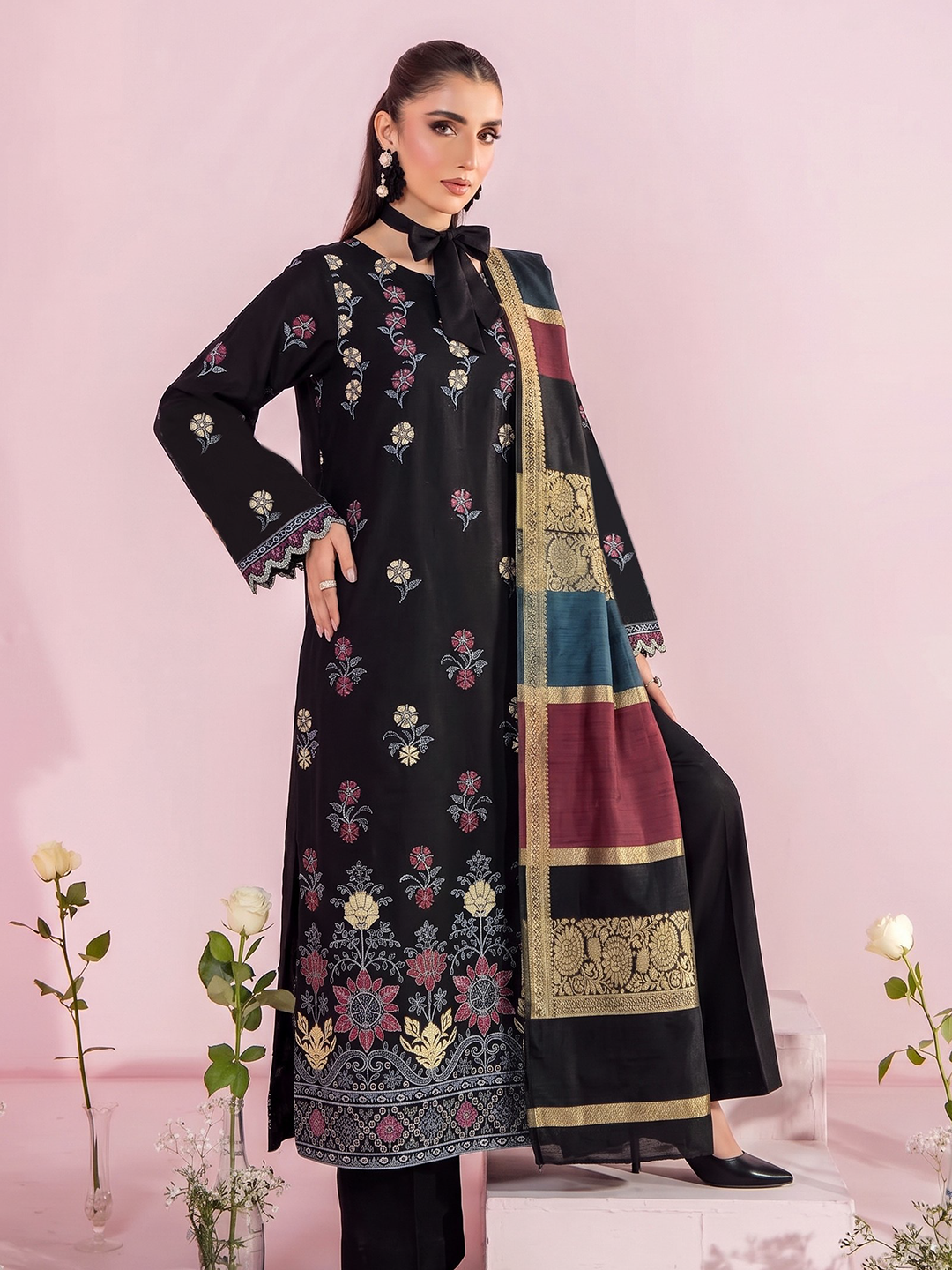 Rangeli - Premium Embroidered Lawn - 3PC Suit - D-03