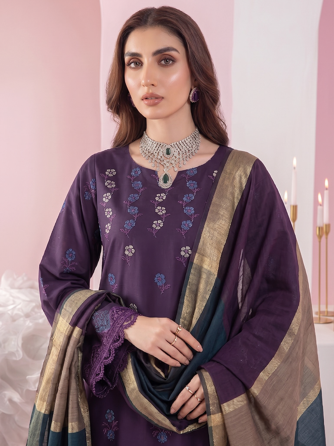 Rangeli - Premium Embroidered Lawn - 3PC Suit - D-06
