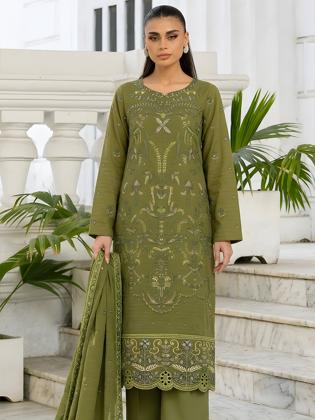 Shahpara - Doria Embroidered Lawn - 3PC Suit - D-06