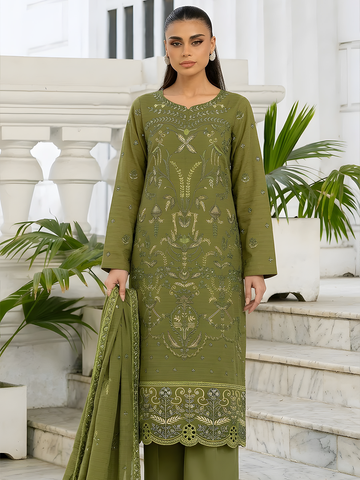 Shahpara - Doria Embroidered Lawn - 3PC Suit - D-06
