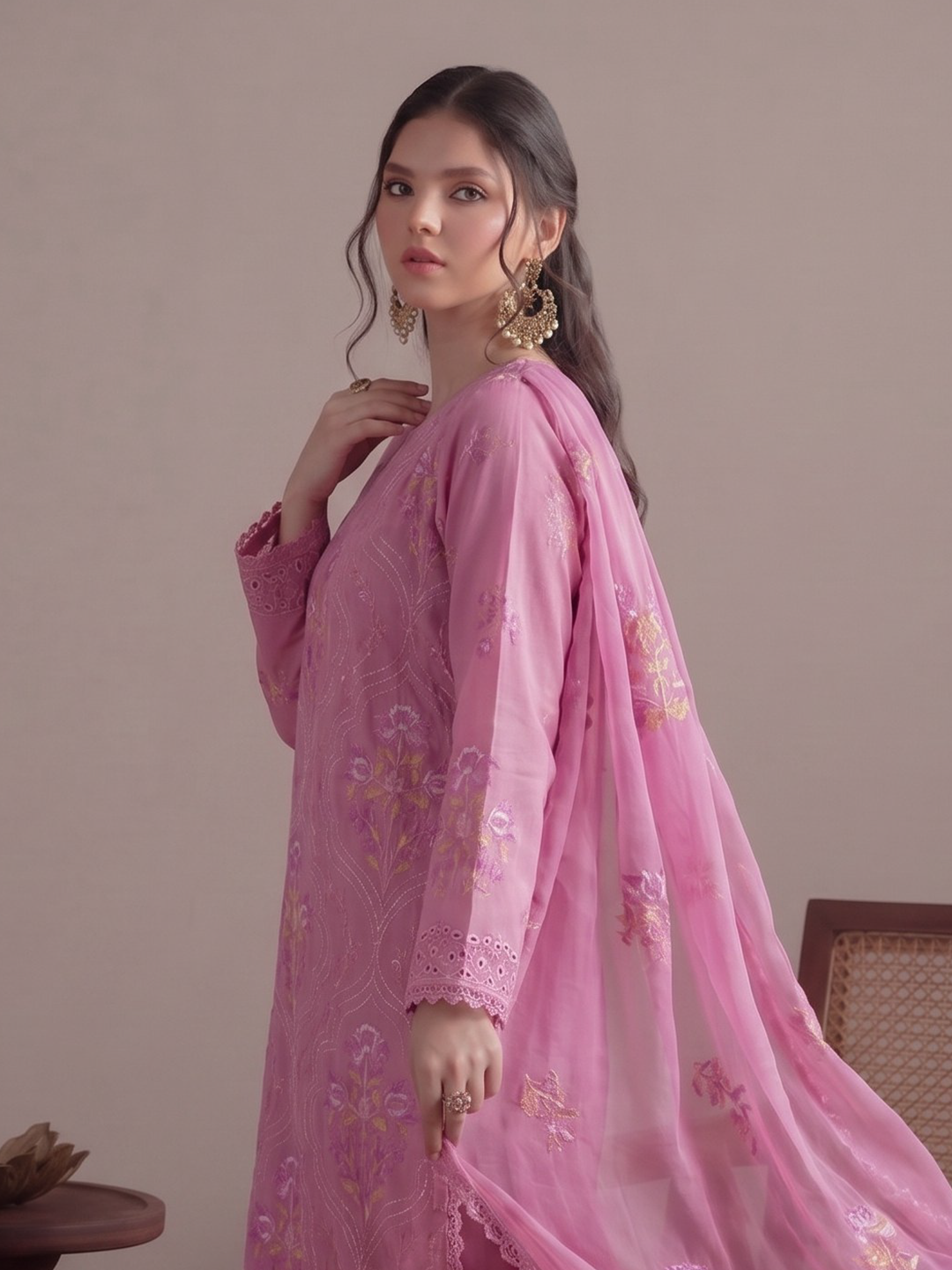 Bareeza's Style - Premium Embroidered Lawn - 3PC Suit - D-06