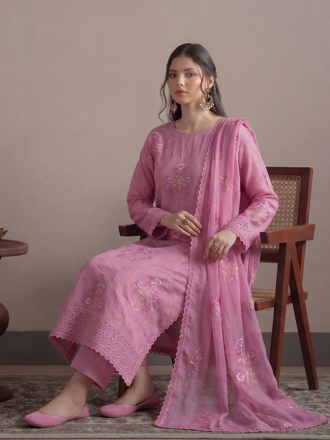 Bareeza's Style - Premium Embroidered Lawn - 3PC Suit - D-06