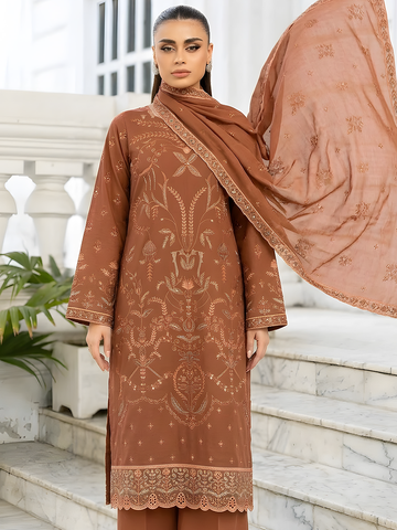 Shahpara - Doria Embroidered Lawn - 3PC Suit - D-07